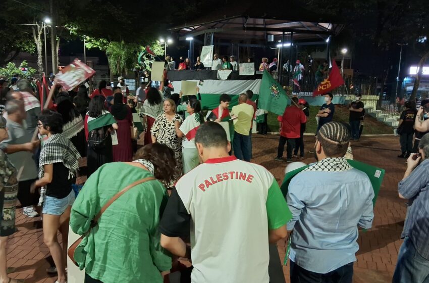  Campo Grande tem ato em solidariedade ao povo palestino neste domingo