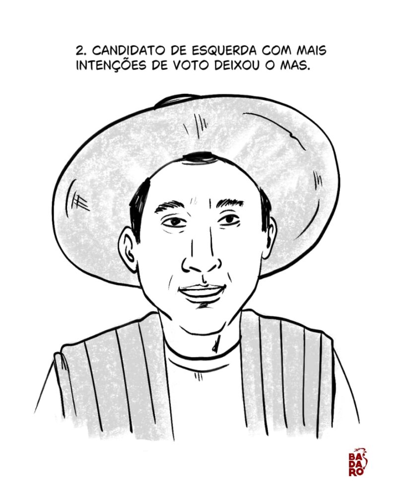 2 - Candidato de esquerda com mais intenções de voto deixou o MAS